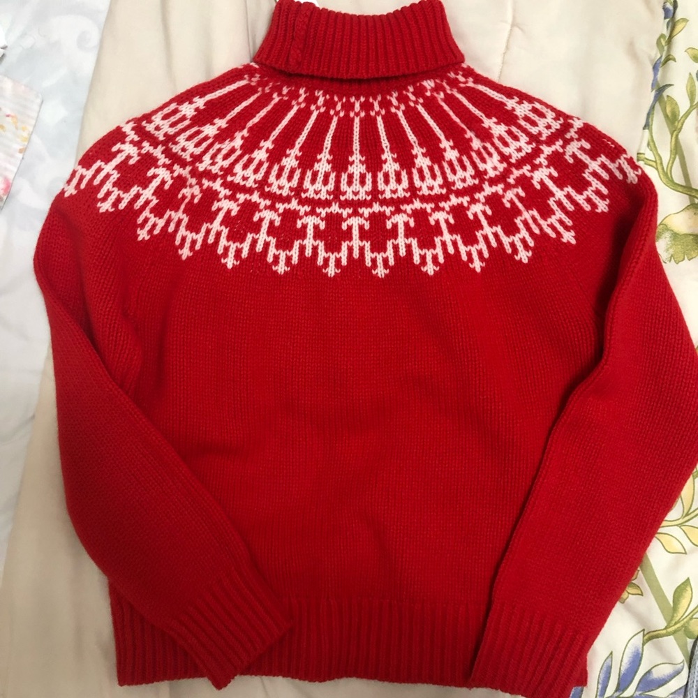 100% Merino Wool Tory Burch Turtleneck Sweater